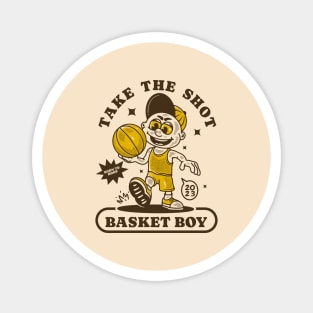 Basket boy, born to hoop Magnet